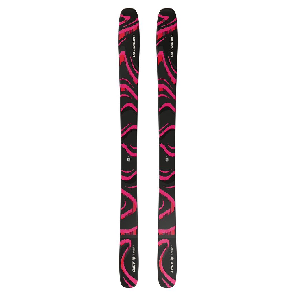 Salomon QST 106 freeride ski in Black/Pink