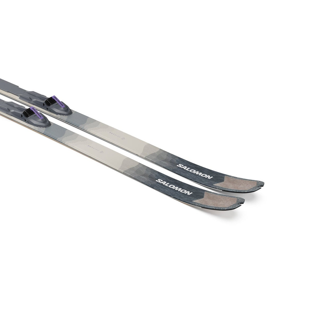 Salomon Outside 82 Grip Backcountry Skis + BC Outside Bindings - pair, angled view from the tips