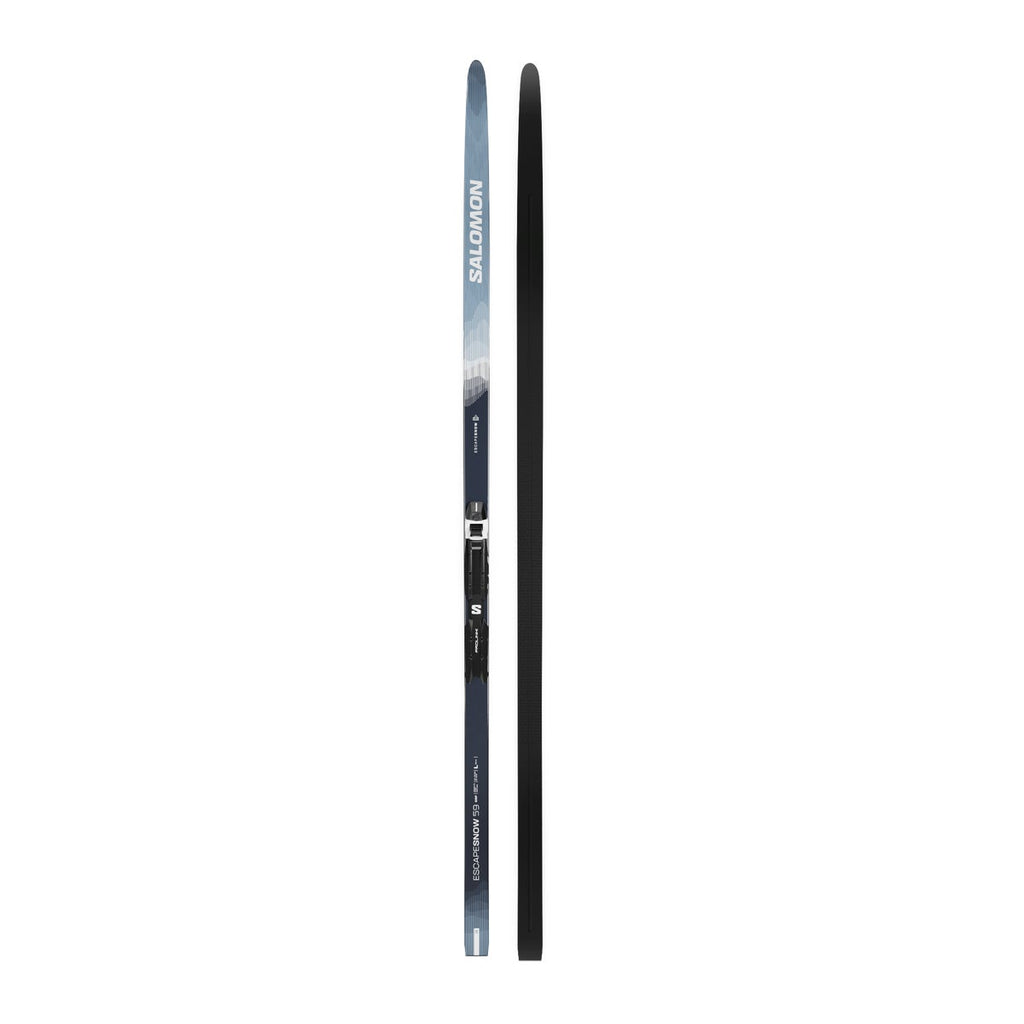 Salomon Escape Snow 59 Grip Classic Skis + Prolink Auto Bindings - top and base, full length