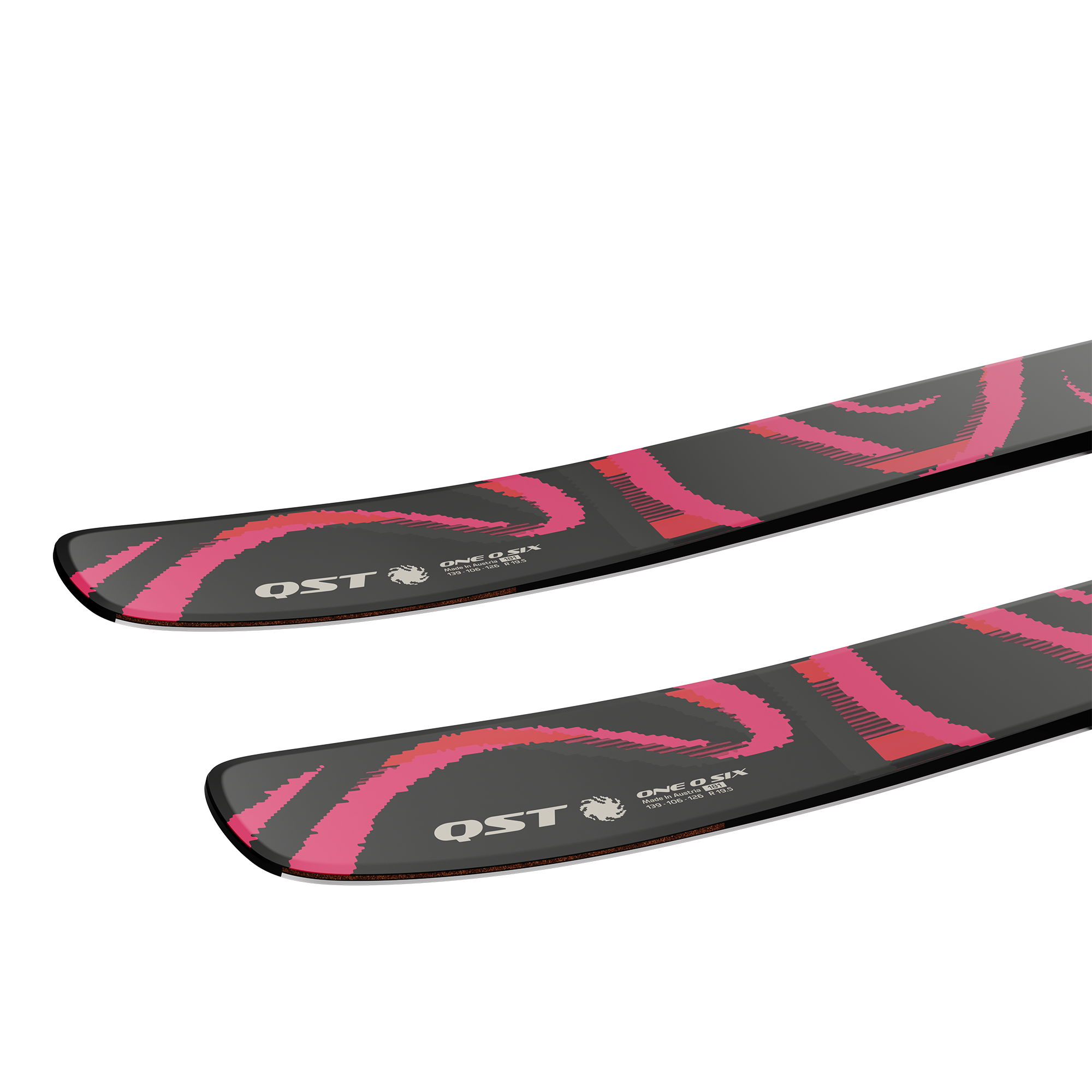 Salomon QST 106 freeride ski in Black/Pink