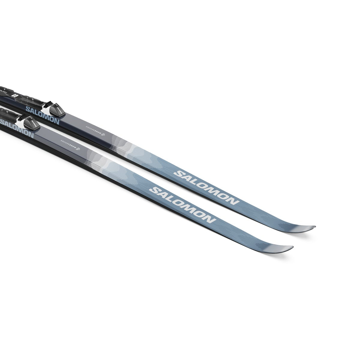 Salomon Escape Snow 59 Grip Classic Skis + Prolink Auto Bindings - pair, angled view