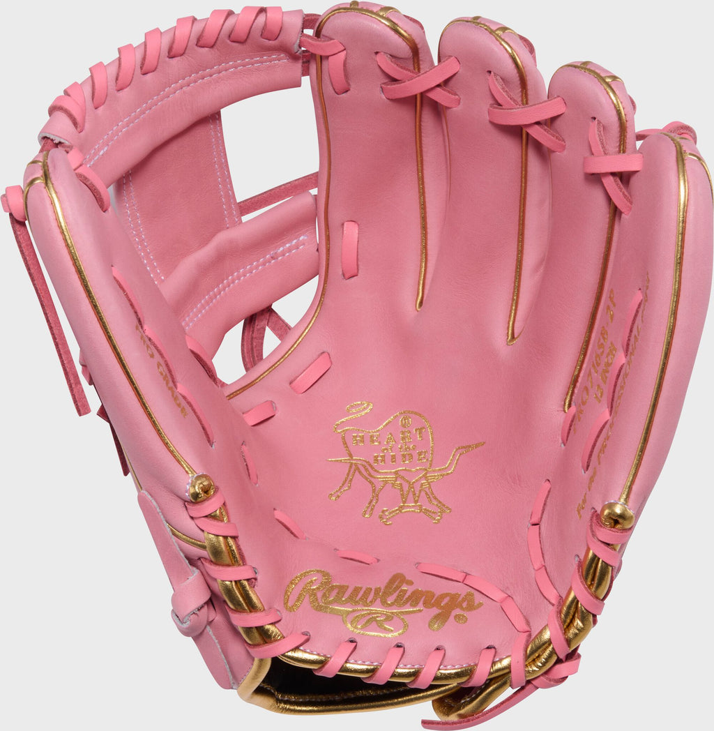 Rawlings Heart of the Hide 12" Fastpitch Softball Glove (2027) – palm view