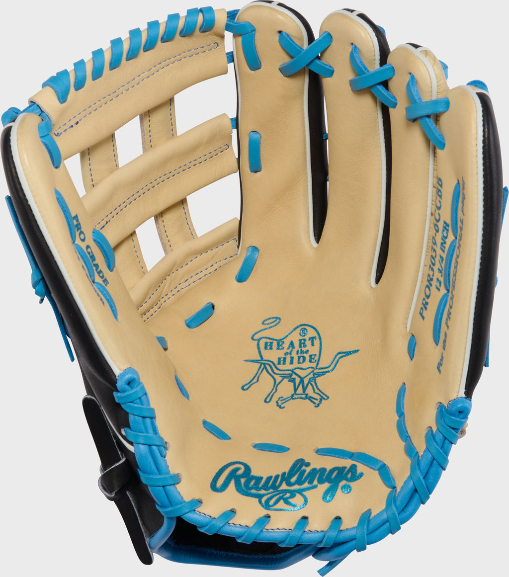Rawlings Heart of the Hide R2G 12.75" Outfield Glove (2027) – palm view