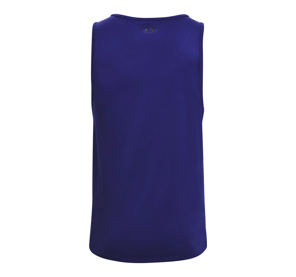 Under Armour Tech 2.0 Branded Tank in Sonar Blue - back flat lay