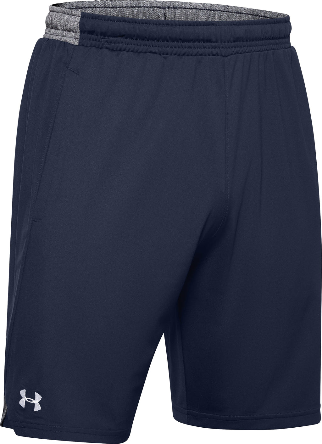 Under Armour UA Locker 9 inch Pocketed Short in Navy - front flat lay
