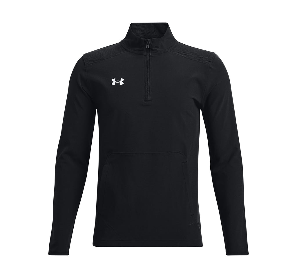 Under Armour Youth Motivate 2.0 Long Sleeve in Black - front flat lay
