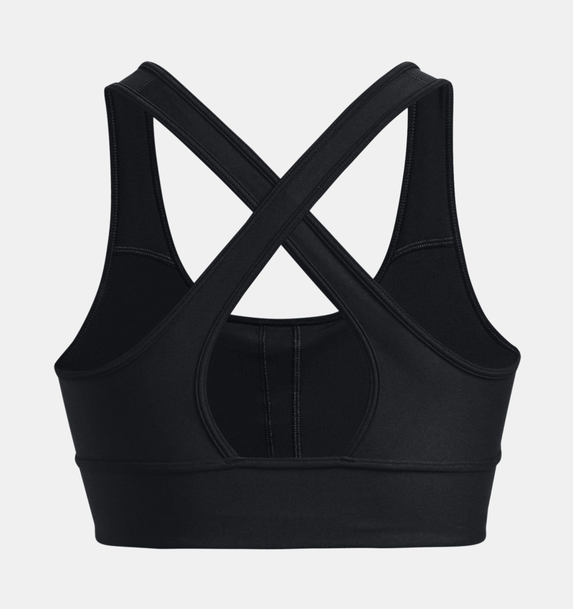 Ribbed Fabric Crossback Anti-Shock Sports Bra with Multiple