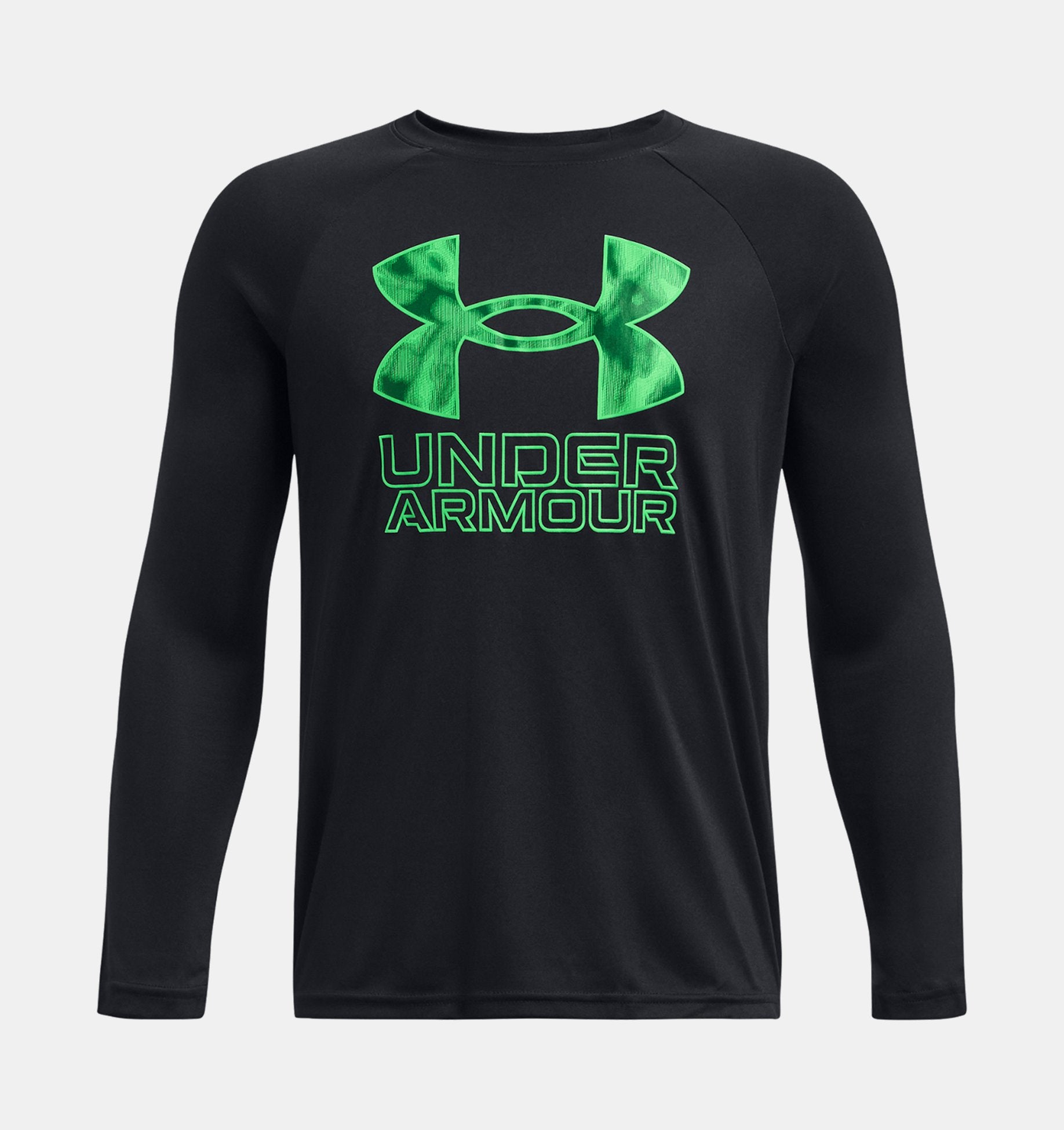 Boys' UA Tech Hybrid Print Fill Long Sleeve