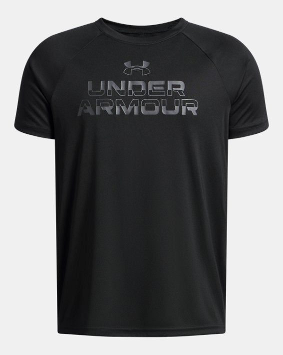 Under Armour Boy's Tech Split Wordmark Short Sleeve