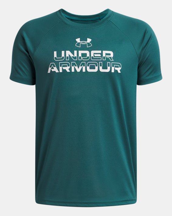 Under Armour Boy's Tech Split Wordmark Short Sleeve