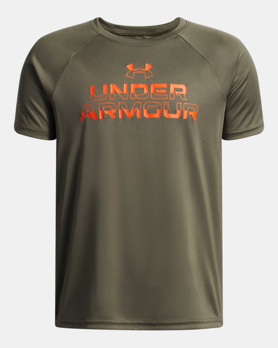 Under Armour Boy's Tech Split Wordmark Short Sleeve