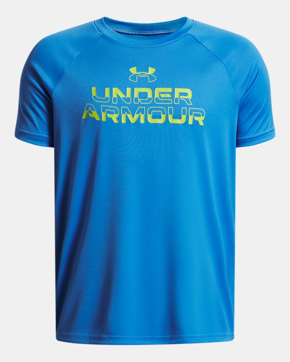 Under Armour Boy's Tech Split Wordmark Short Sleeve
