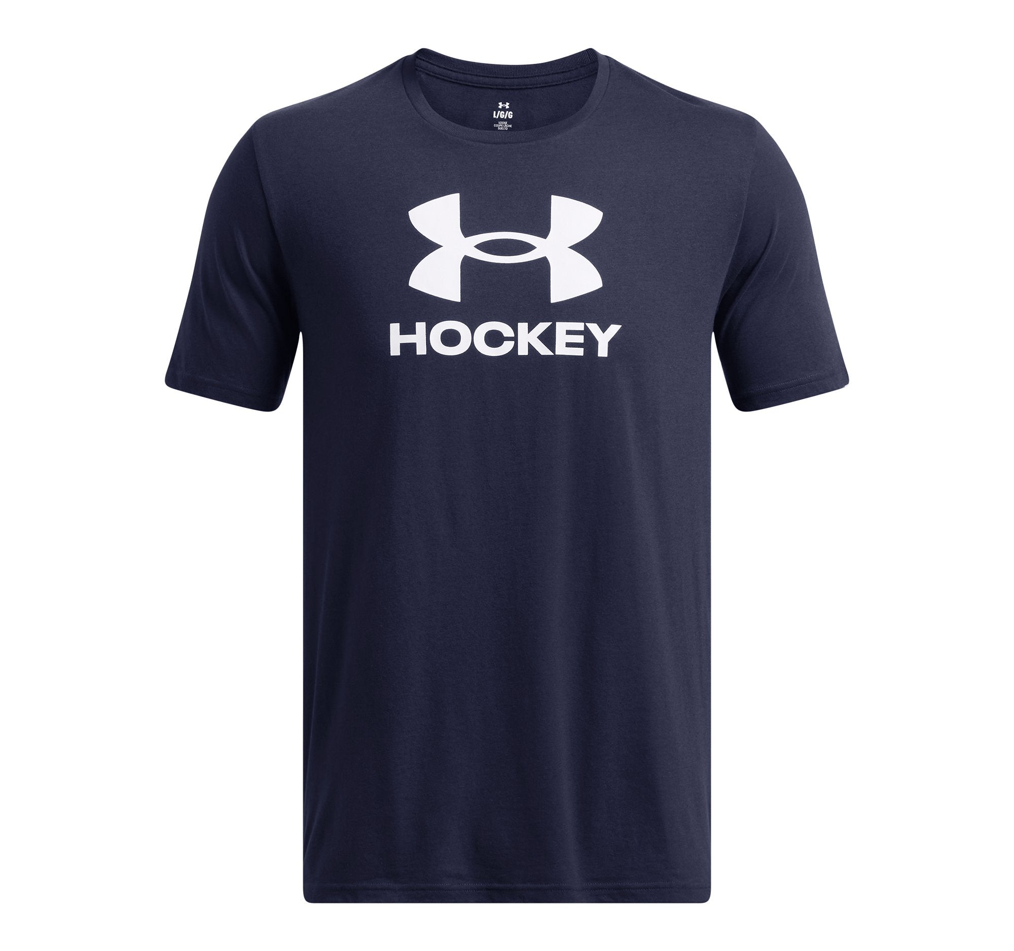 Under Armour Hockey Icon Short Sleeve T-Shirt Navy - front