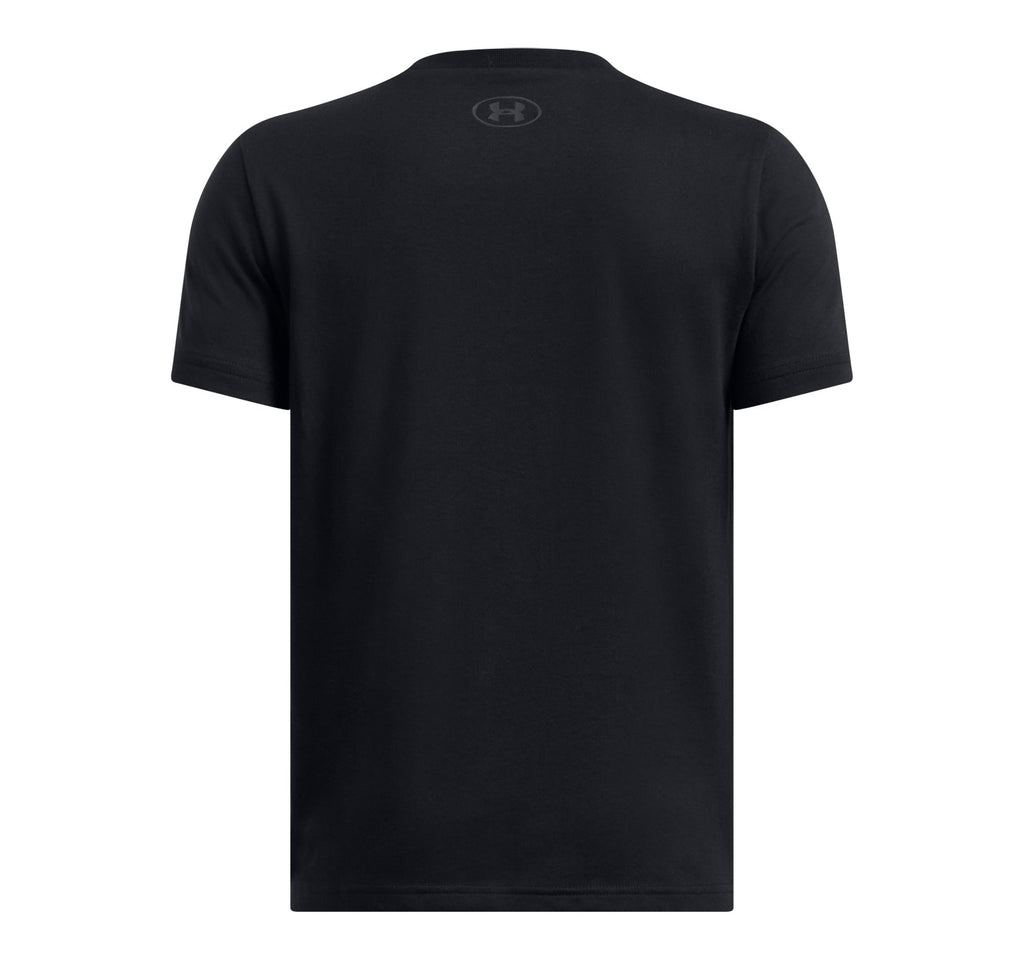 UA Boys' Boxed Sports Short Sleeve Black back