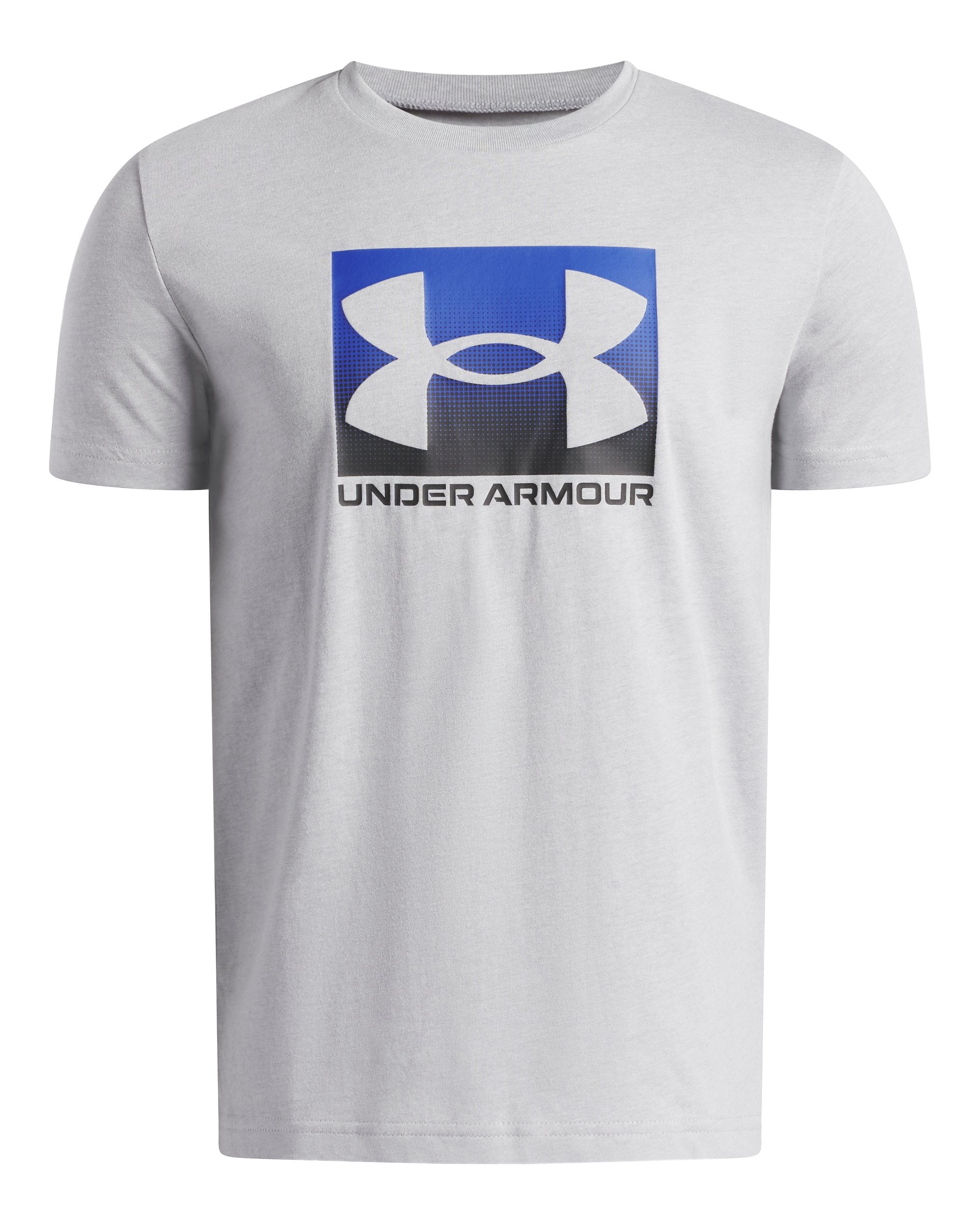 UA Boys' Boxed Sports Short Sleeve Mod Gray
