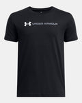 Under Armour Boys' UA Logo Wordmark Short Sleeve