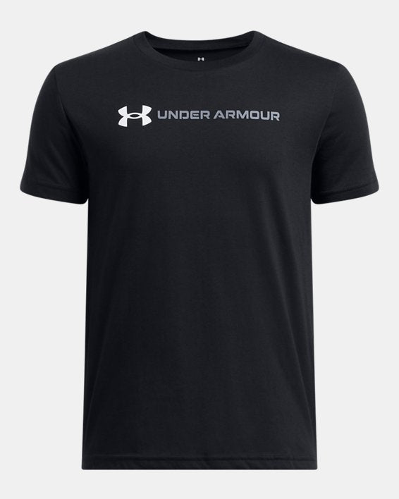 Under Armour Boys' UA Logo Wordmark Short Sleeve