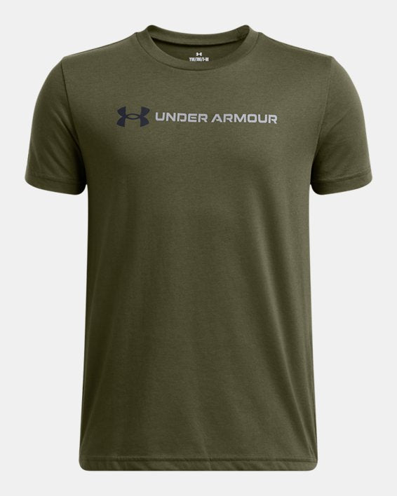 Under Armour Boys' UA Logo Wordmark Short Sleeve