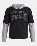 Under Armour Boys' Icon Fleece Button-Down Hoodie