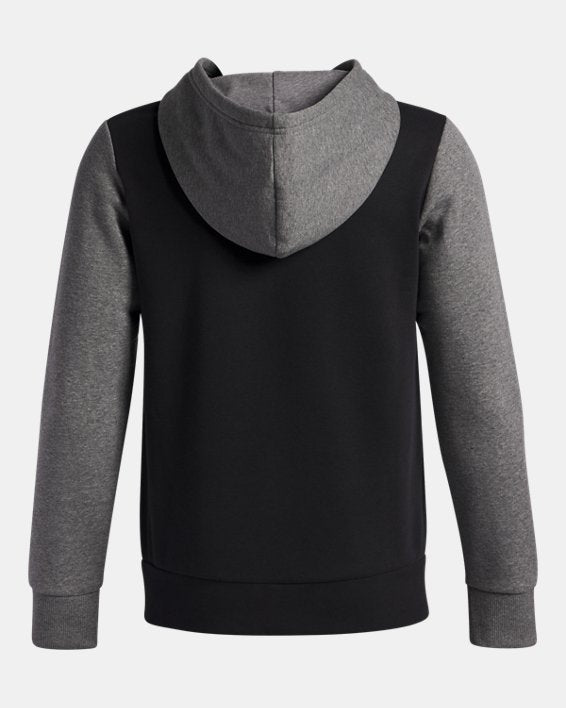 Under Armour Boys' Rival Fleece Colorblock Graphic Hoodie