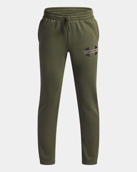 Under Armour Boys' Rival Fleece Colorblock Graphic Joggers