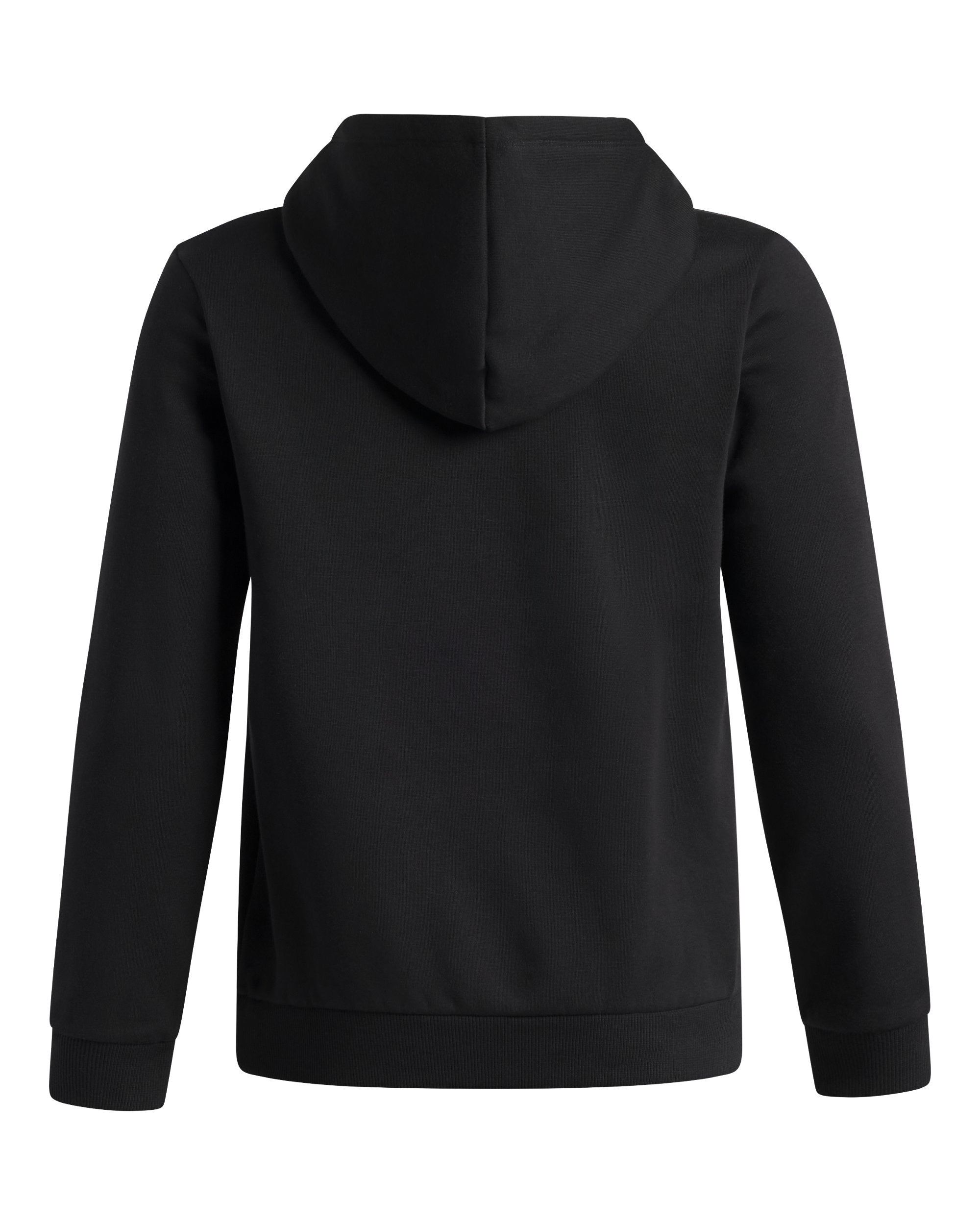 UA Boys' Rival Fleece Key Print Fill Hoodie Ultimate Black back
