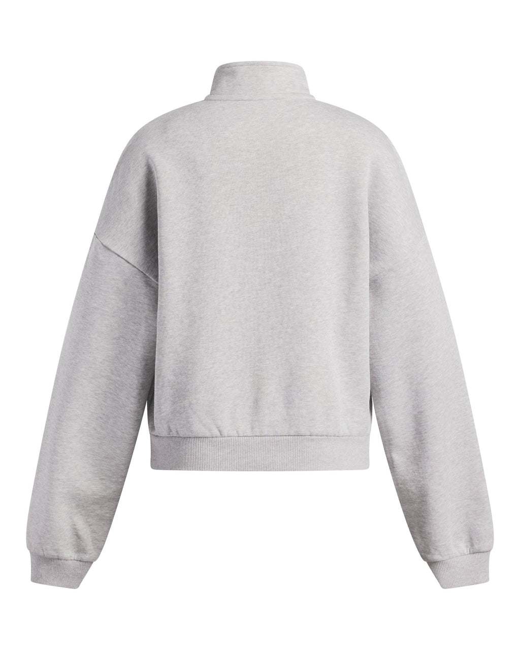 UA Girls' Rival Fleece Half Zip Mod Gray back