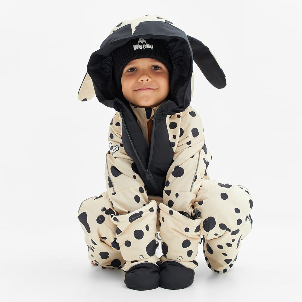 Weedo Puppydo Snowsuit front seated
