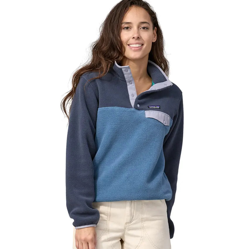 Patagonia Women's Lightweight Synchilla Snap-T Pullover Utility Blue front