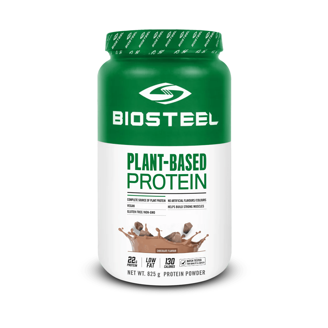 BioSteel Plant-Based Protein Powder, Chocolate, 825g - front