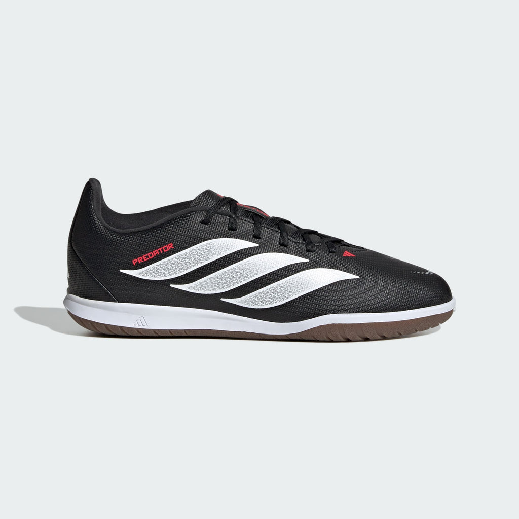 Adidas Kid's Predator Club Indoor Sala Soccer Shoes Core Black/Cloud White/Lucid Red - lateral