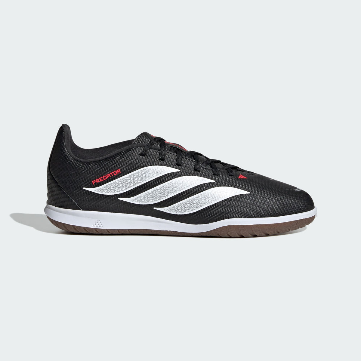 Adidas Kid's Predator Club Indoor Sala Soccer Shoes Core Black/Cloud White/Lucid Red - lateral