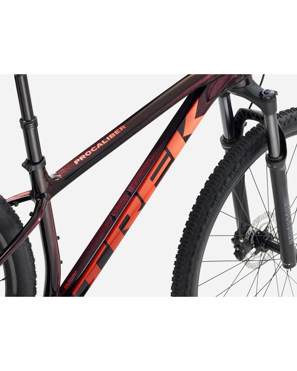 Trek Procaliber 6 - Red Serpentine, frame detail