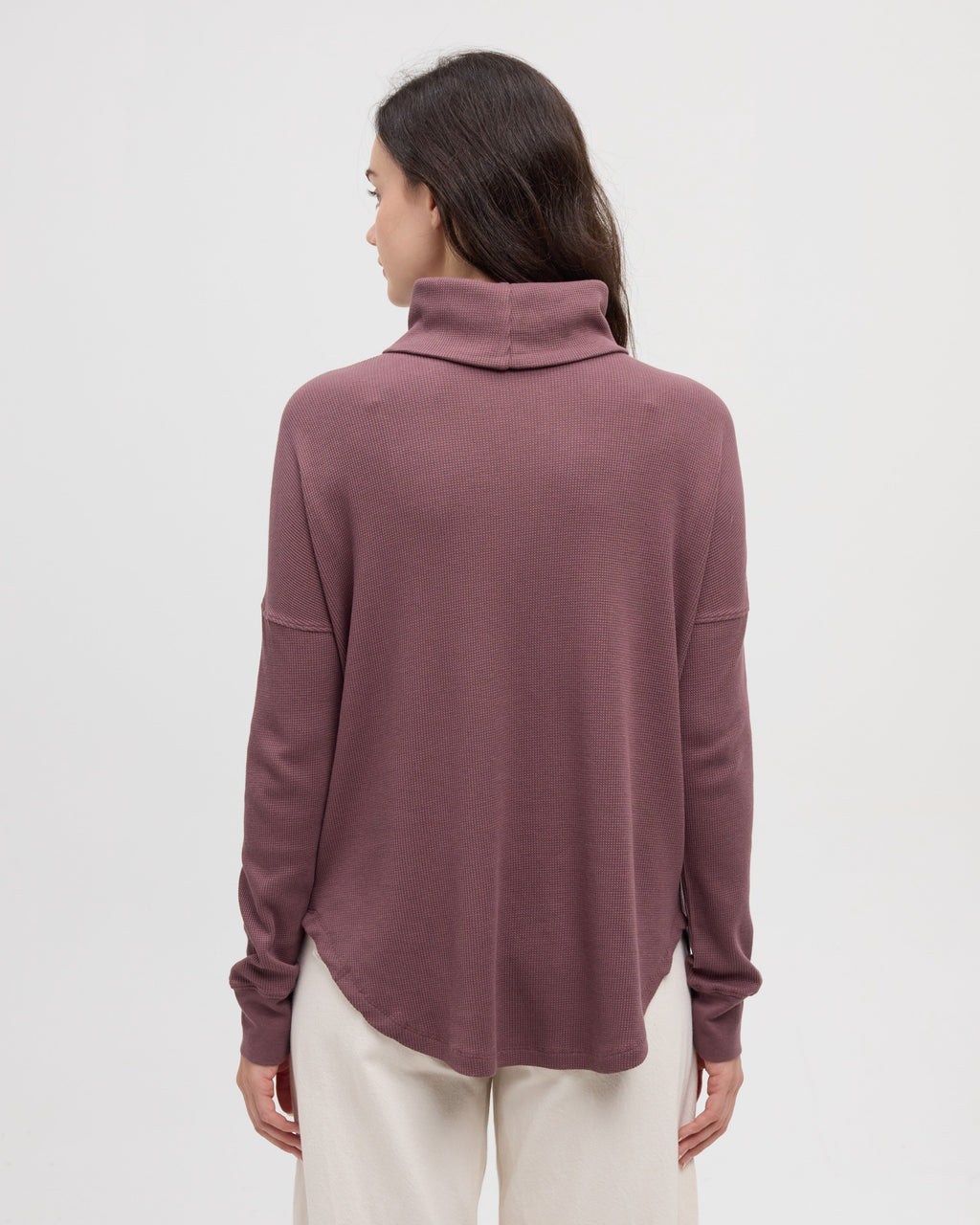 Tentree Women's Highwood Turtleneck - MAUVE STONE