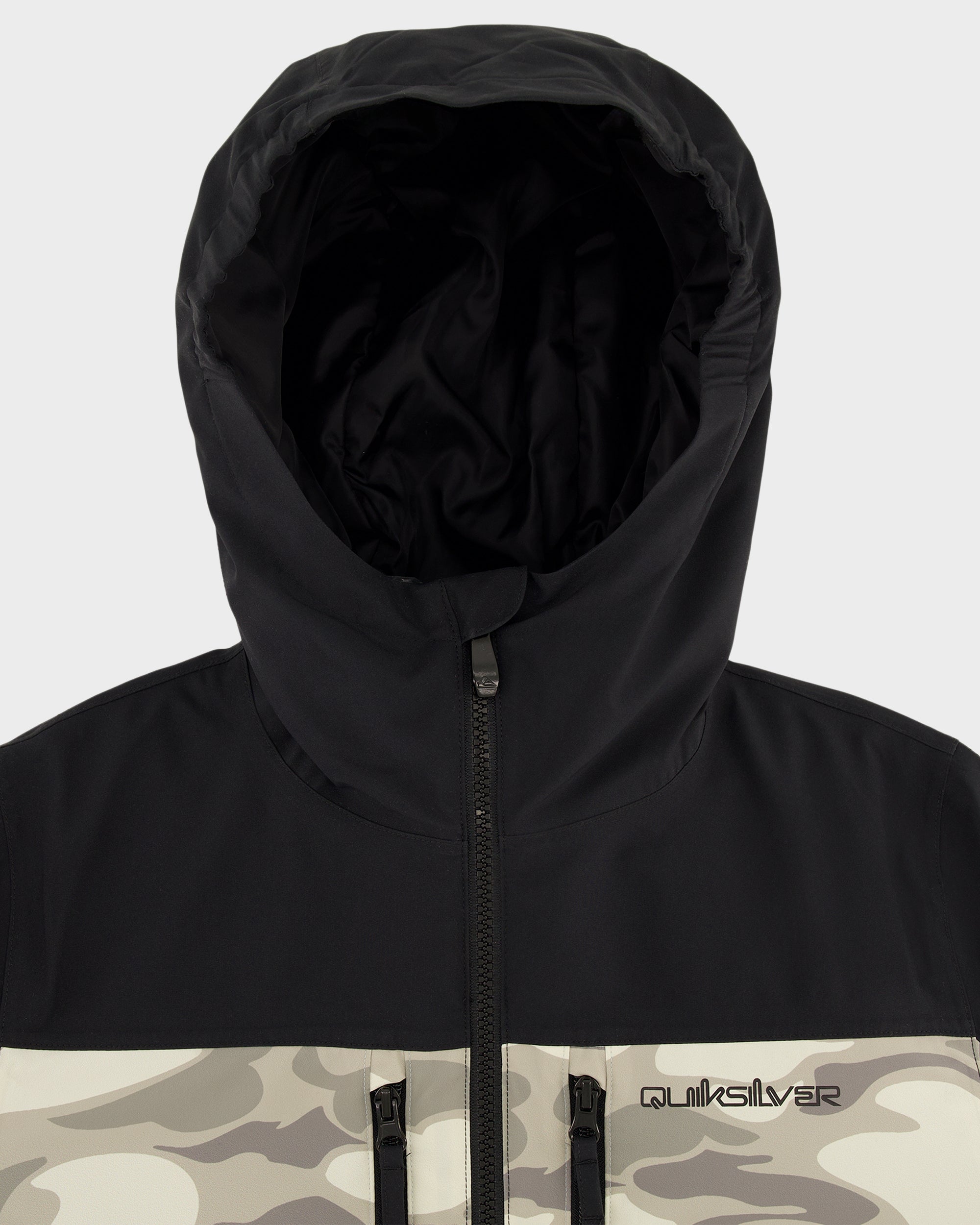 Quiksilver Boys' Double Black Snow Jacket - Black - detail