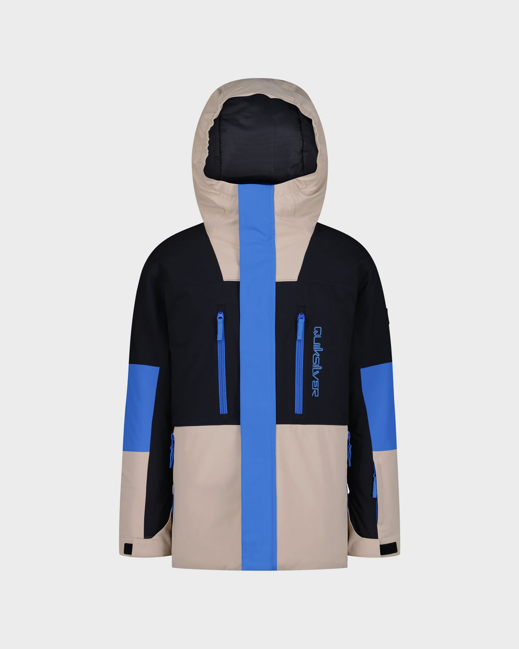Quiksilver Boys' Tri-Block Vessel Snow Jacket - String - front