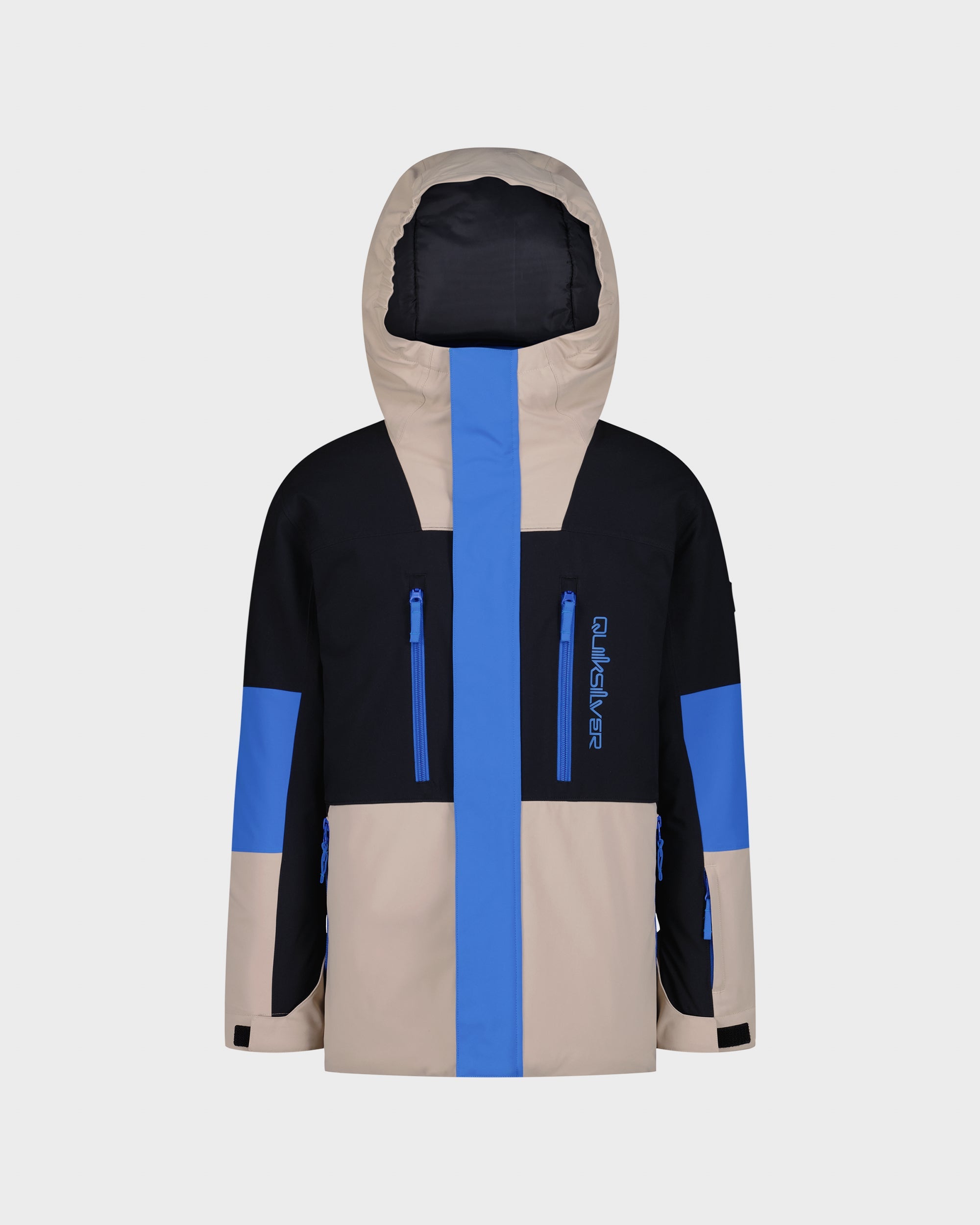 Quiksilver Boys' Tri-Block Vessel Snow Jacket - String - front