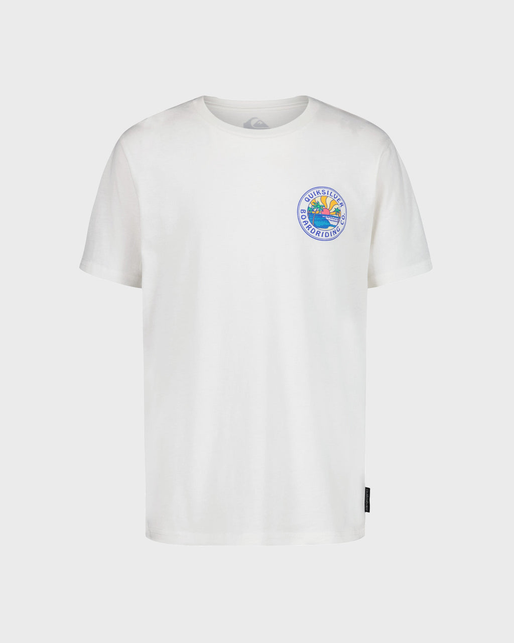Quiksilver Little Boys' Surf Circle Short Sleeve T-Shirt - Off White - front