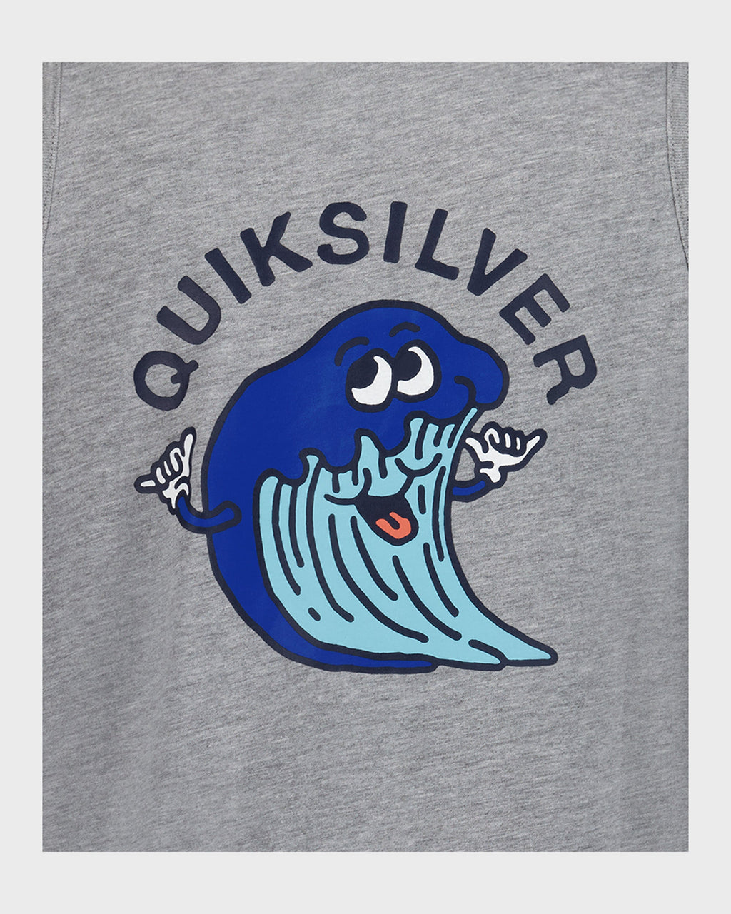 Quiksilver Boys Happy Wave Tank grey heather - graphic detail