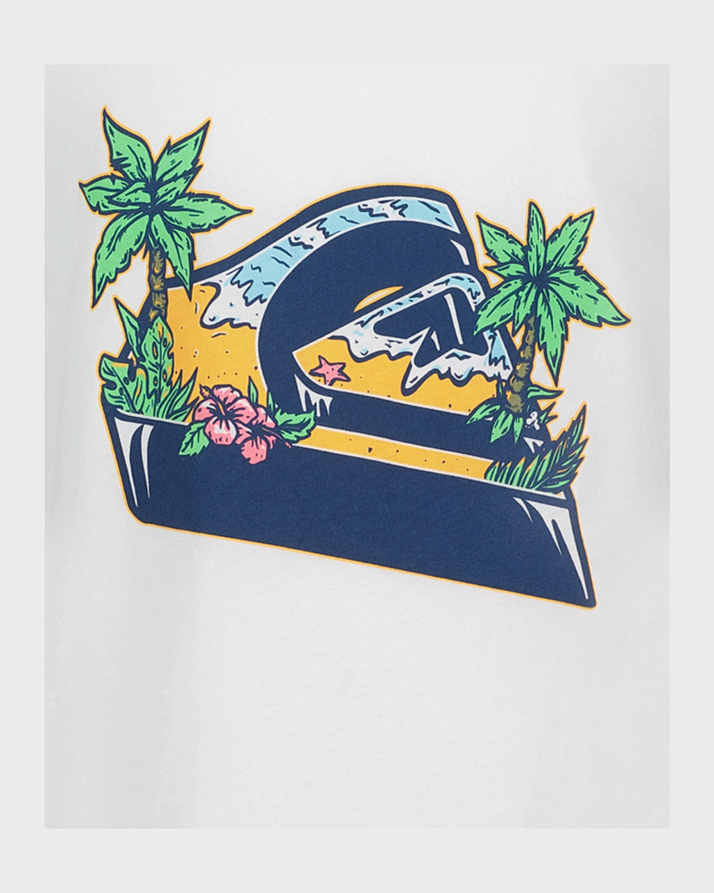 Quiksilver Boys Icon Beach Tank off white - graphic detail