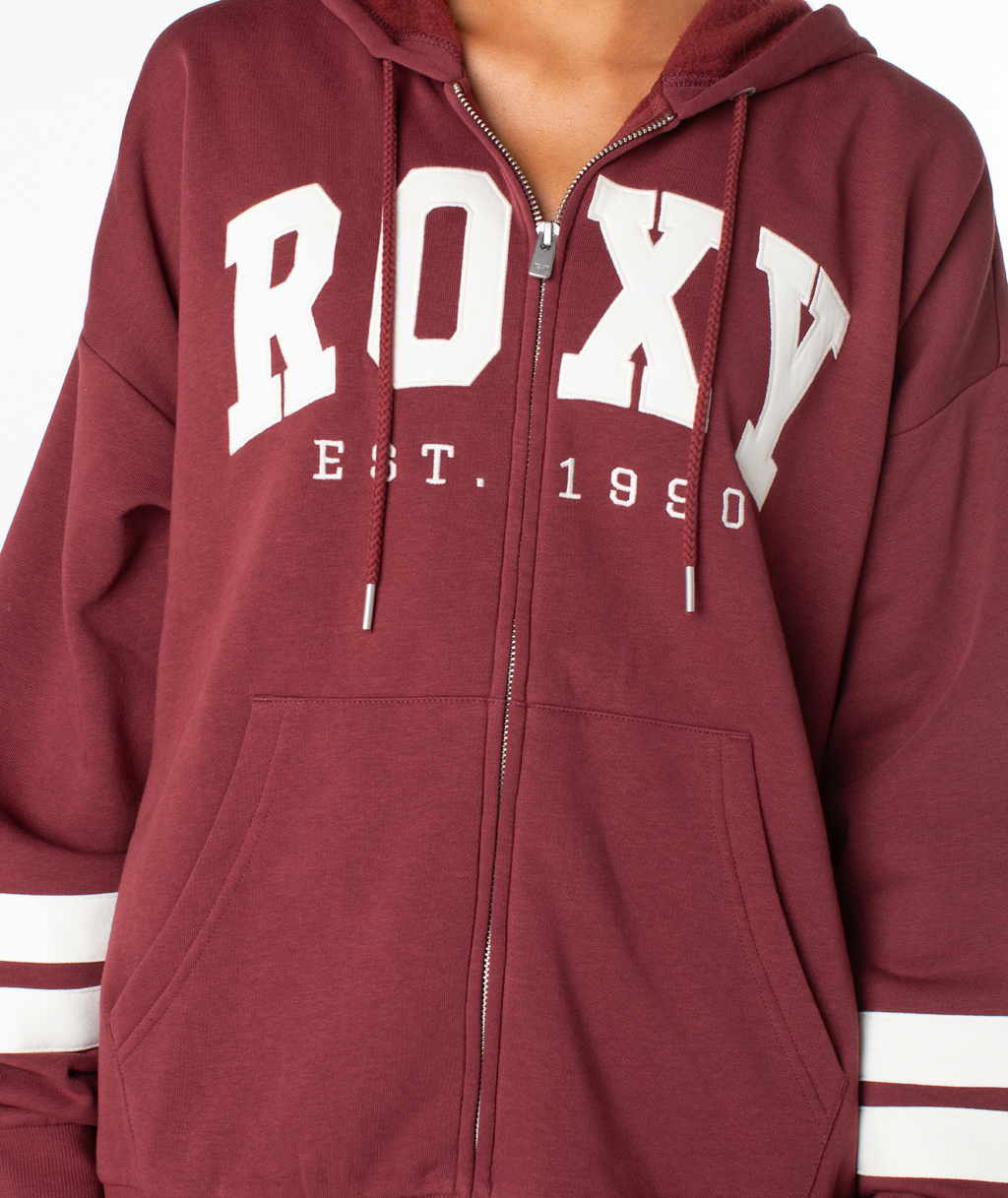 Roxy Women's Sunset Zip Hoodie - PORT END GAME