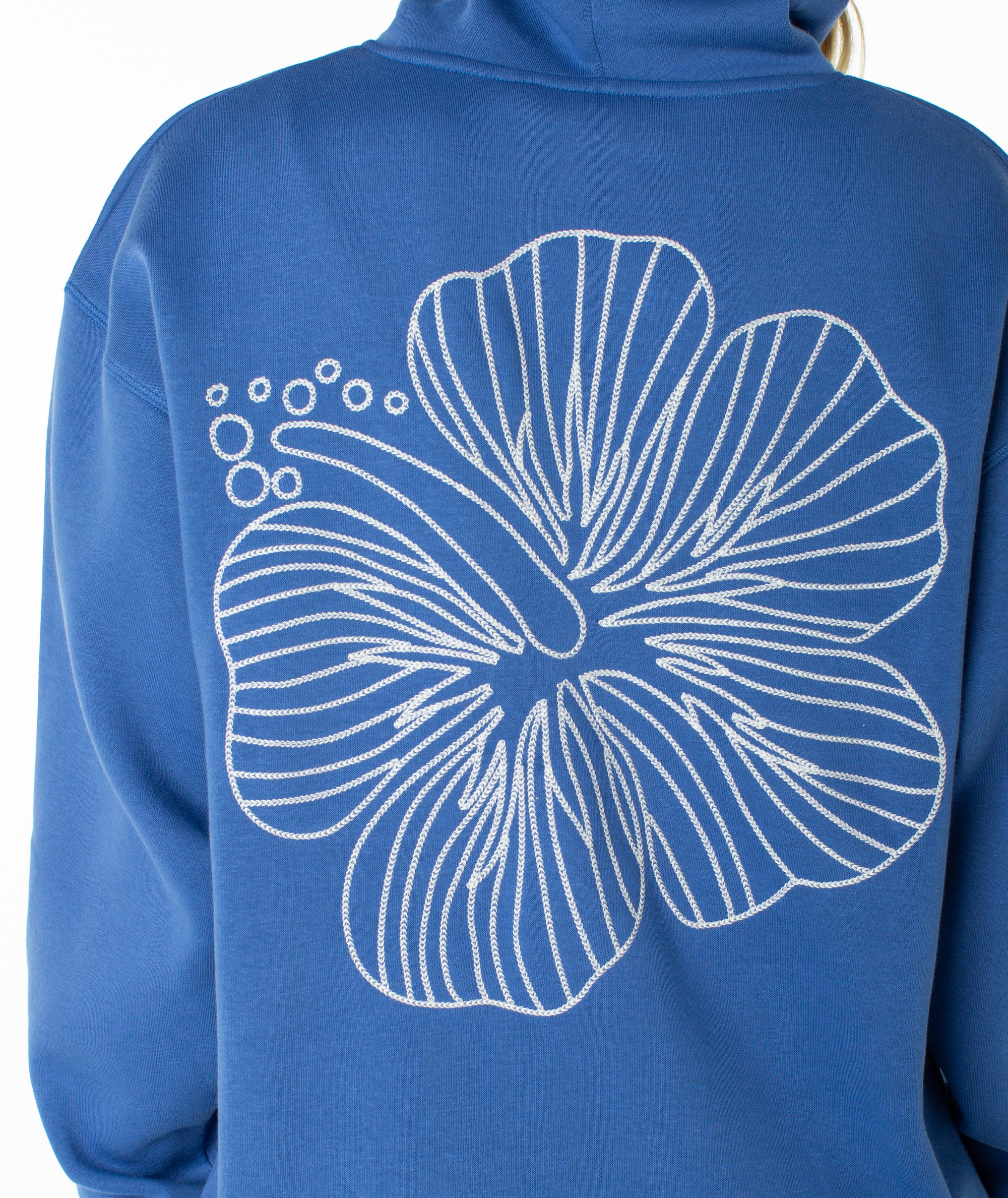 Roxy Women's Wailea Floral Hoodie - DUTCH BLUE STITCHED HIBISCUS
