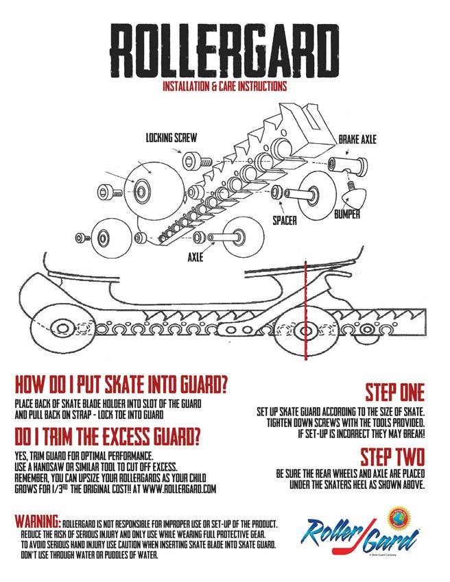 RollerGard installation and care instructions