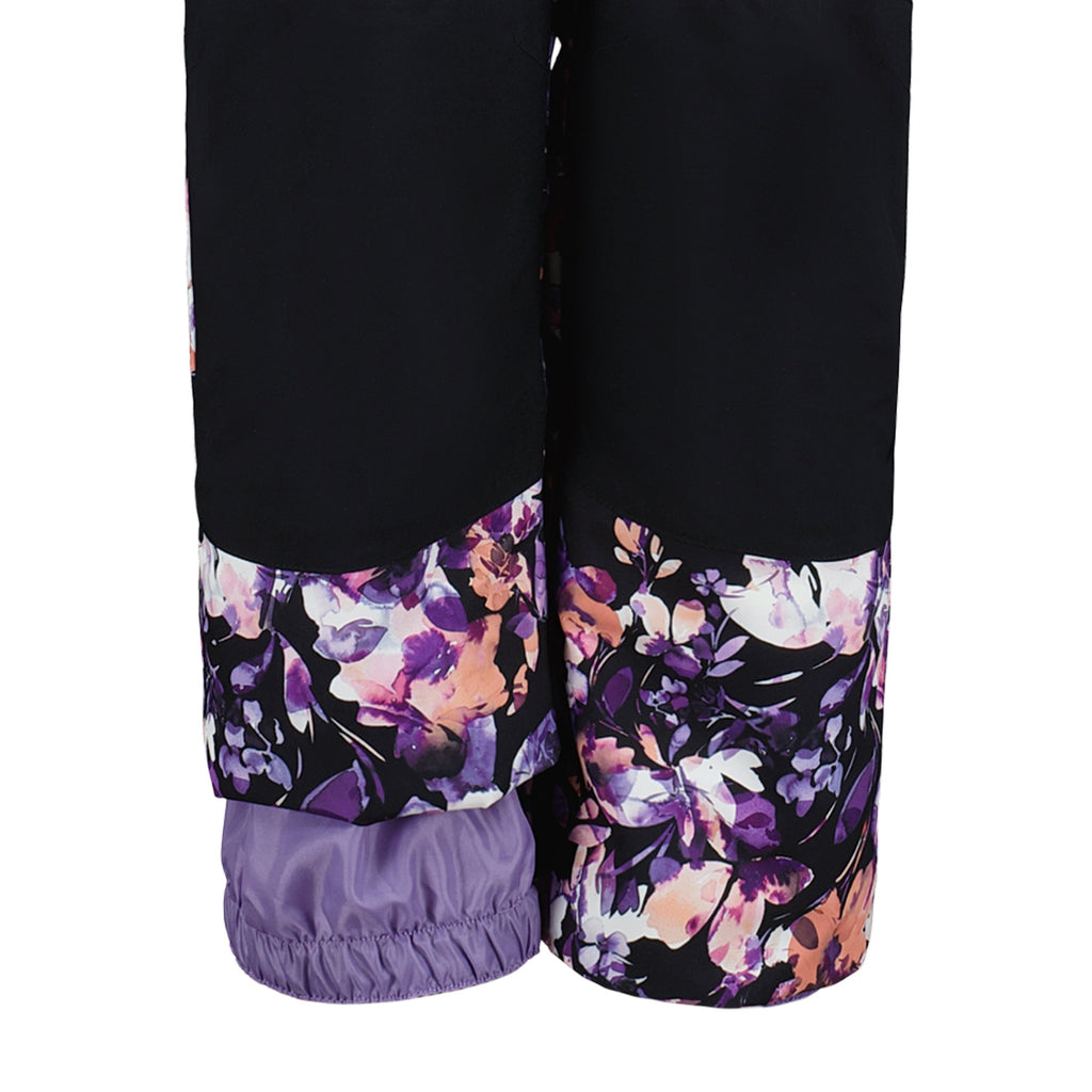Roxy Girls' Backyard Snow Suit in Black - cuff and boot gaiter detail