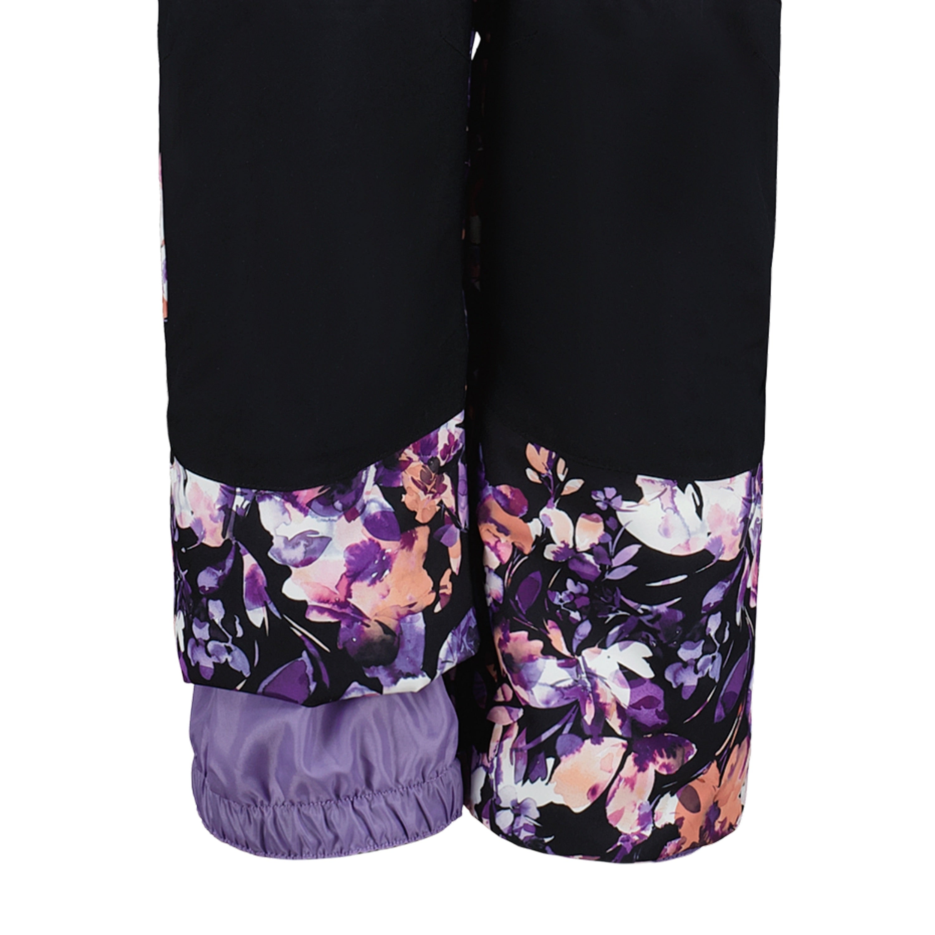 Roxy Girls' Backyard Snow Suit in Black - cuff and boot gaiter detail