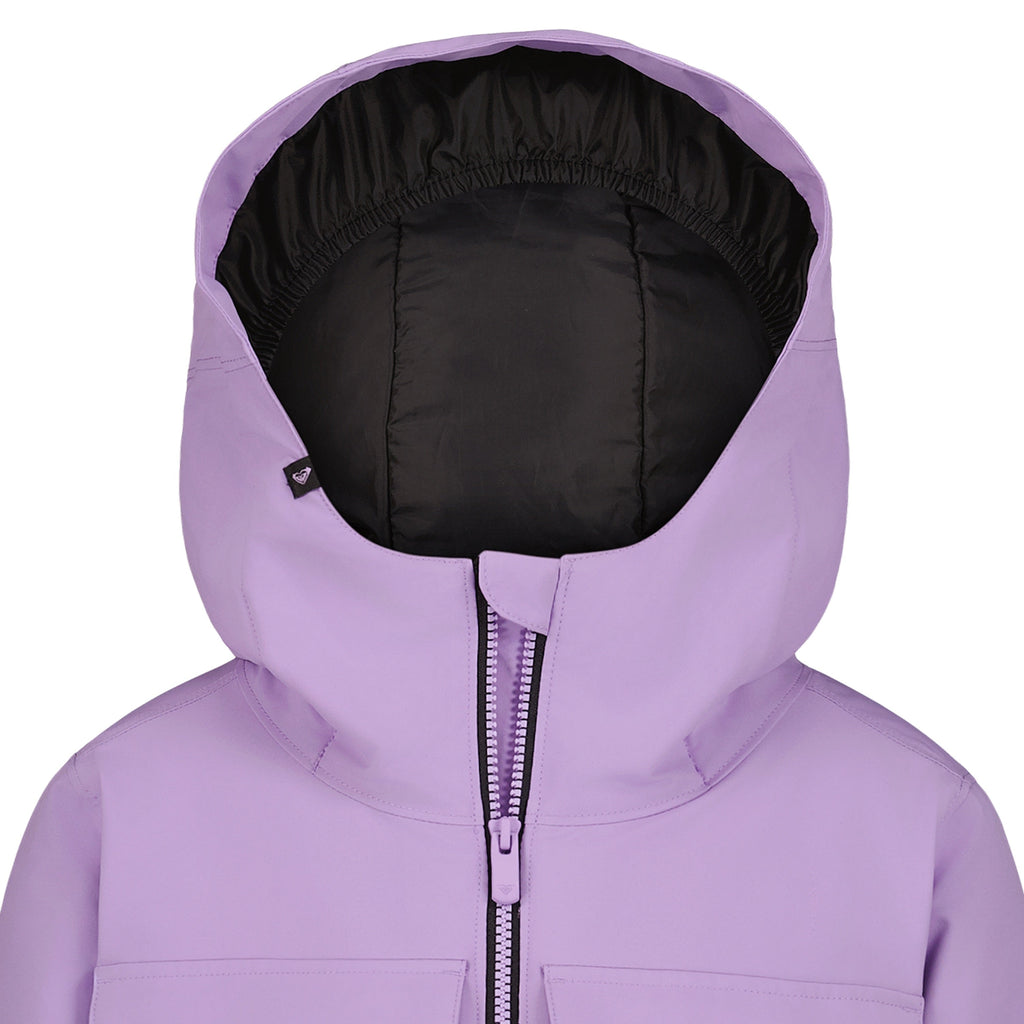 Roxy Girls' Bettys World Snow Jacket - Sunlit Allium - detail