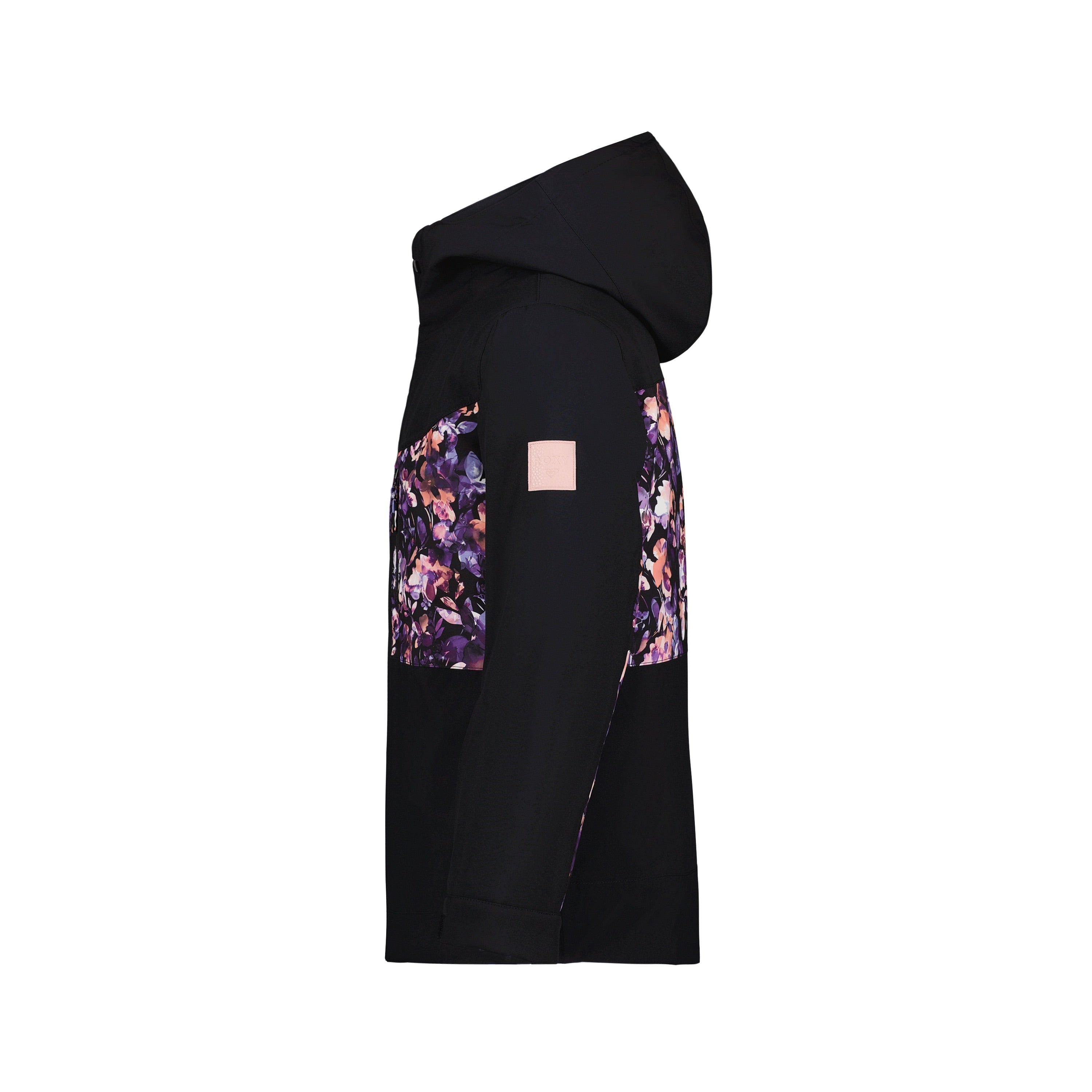 Roxy Girls' Black Diamond Snow Jacket in Black - side