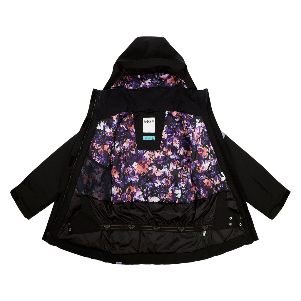 Roxy Girls' Nollie Snow Jacket - Black - detail