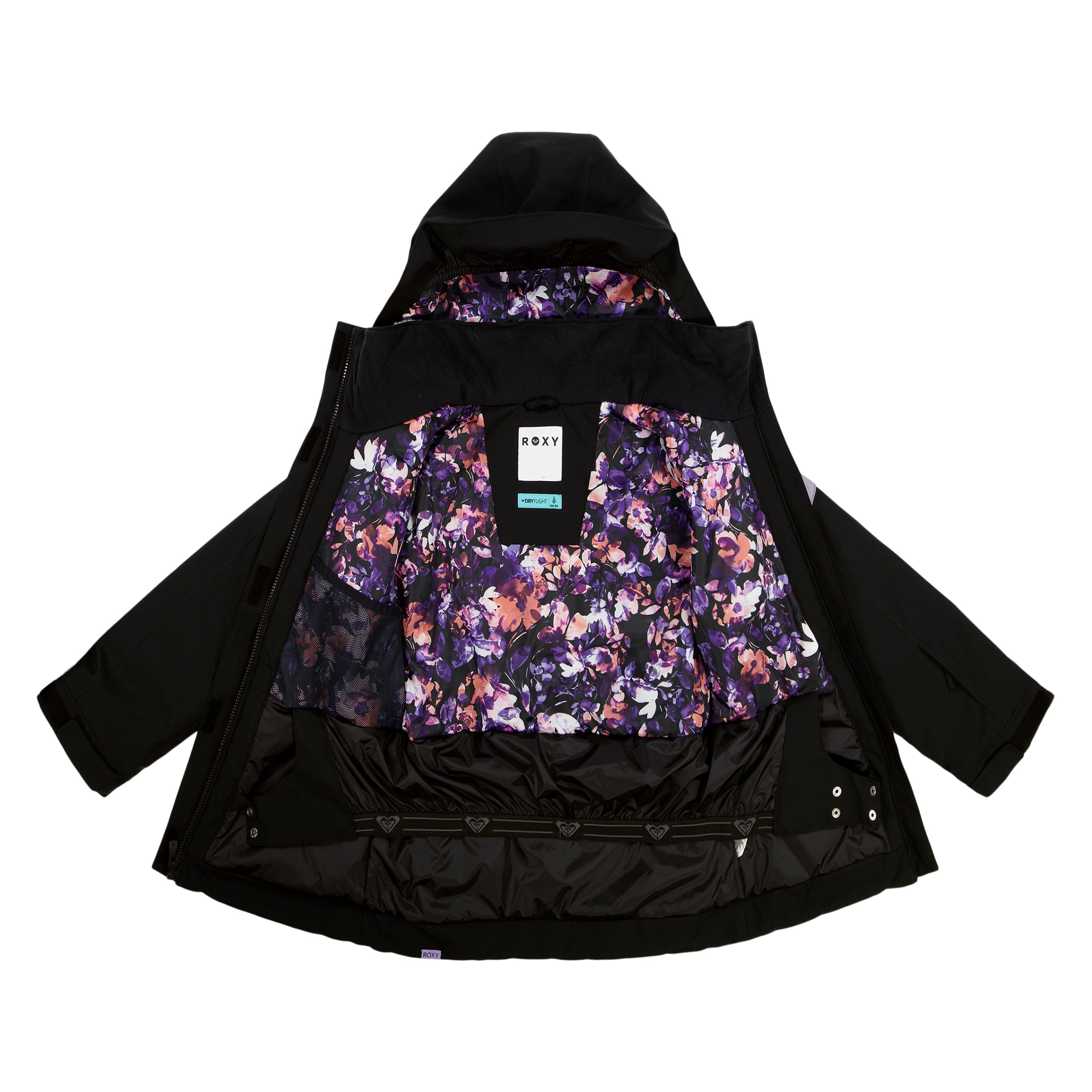 Roxy Girls' Nollie Snow Jacket - Black - detail