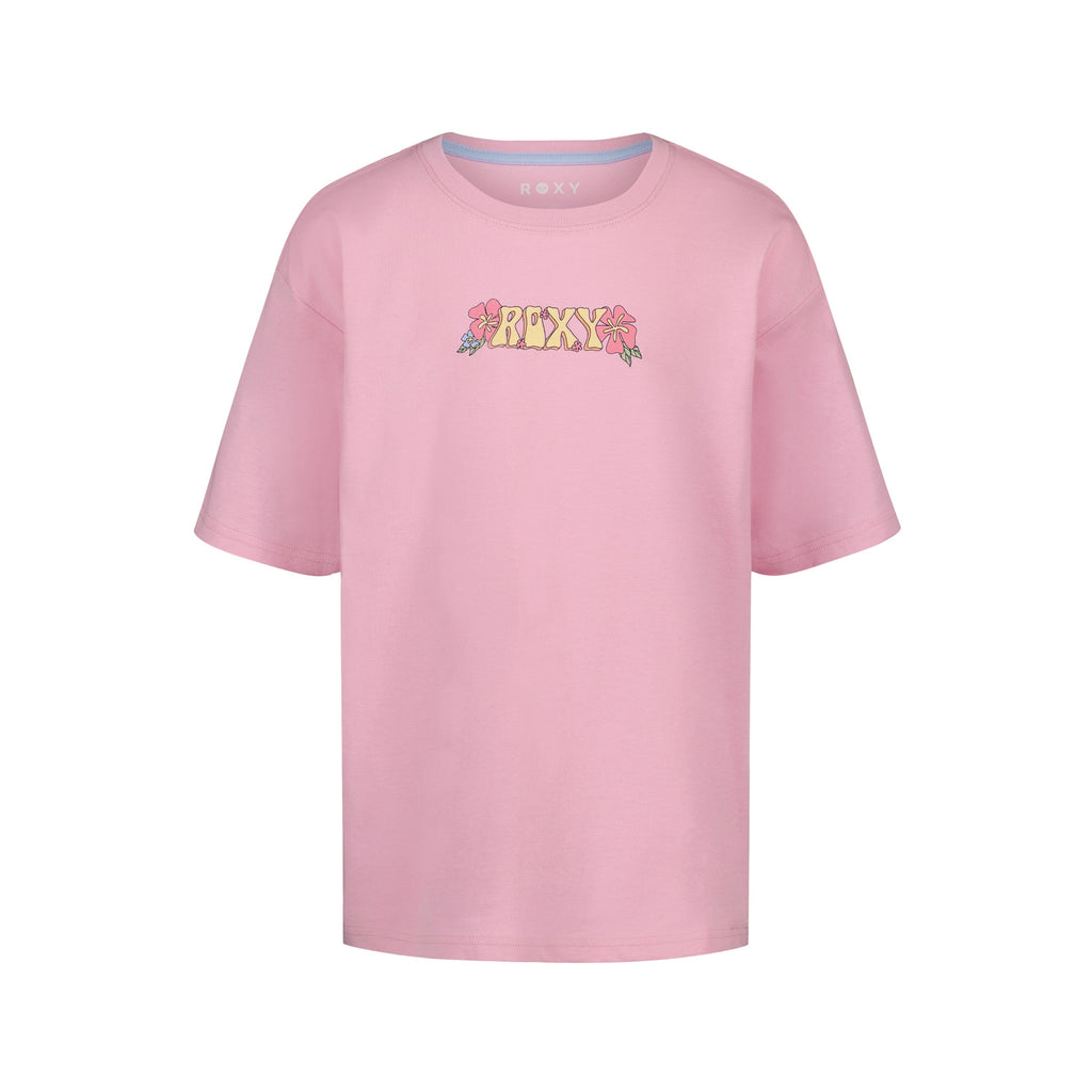 Roxy Girls' Sun Chaser Oversized Tee - Pastel Lavender - front